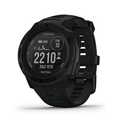 Used Garmin Instinct Dual Power Tactical Edition Black Small Used Garmin Instinct Dual Power Tactical Edition Black Small
