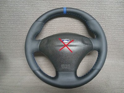 Sport ORIGINAL LENKRAD LEDERLENKRAD FORD FIESTA MK4 NEU BEZOGEN