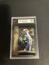 2001 U.D. GOLF #TT5 TIGER WOODS ROOKIE CARD KSA Graded Gem Mint 10