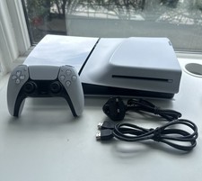 Sony PlayStation 5 PS5 Slim Disc Edition 1TB Cables Controller TESTED