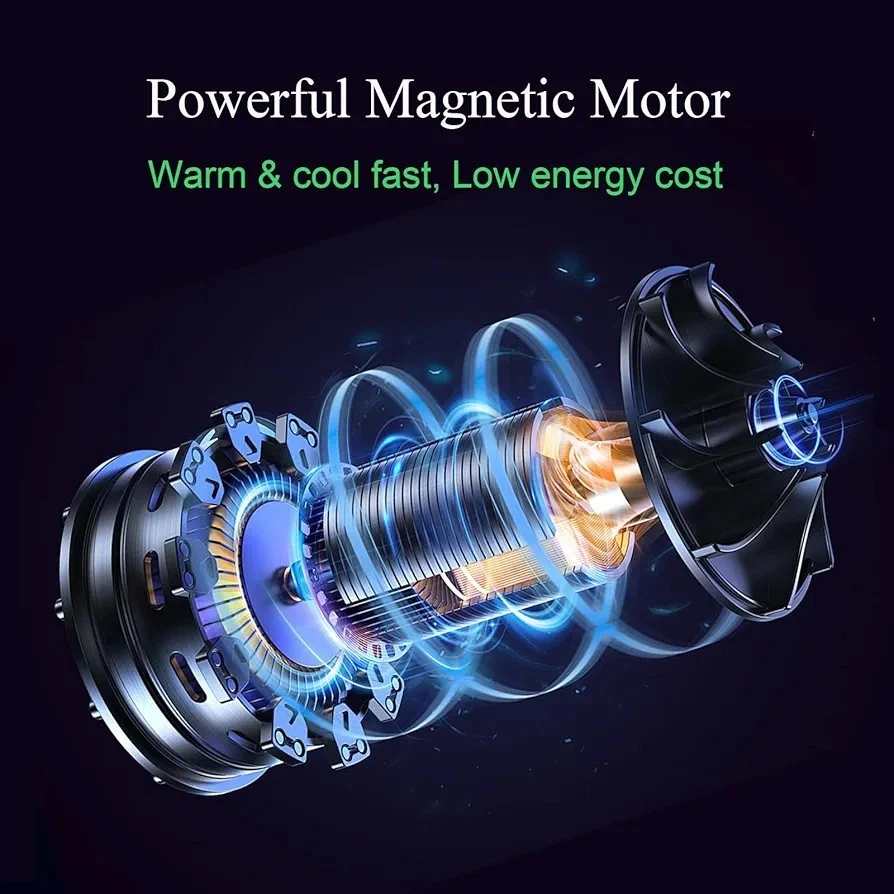 Bladeless Heater and Fan Combo 1400 Watt Electric Heater and 40 Watt Cooling Fan Foto 4 de 4