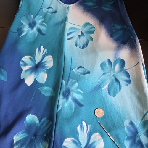 City Triangles Y2K Vintage Blue Floral Maxi Dress Spaghetti Straps Size 7 Fairy - Picture 19 of 23