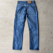 Vintage 80s Levis 505 USA Made Jeans Factory 6 Dec 1980 505-0217 W28 L28