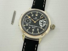 Omega Laco Aviator Greif Luftwaffe WWII Vintage 1939-1945 Swiss Silver Men Watch