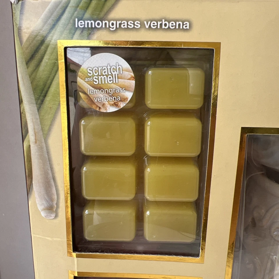 Calentador de cera perfumado de cerámica ESSENZA con 4 juegos de cubos de fragancia - LEER DSEC Foto 2 de 4