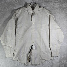 Brooks Brothers The Original Polo Shirt Non Iron Mens Size Medium Plaid Tan NWT