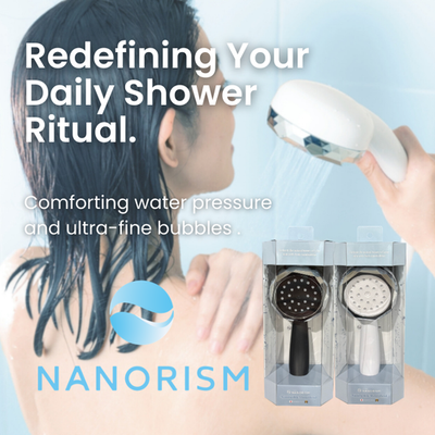 NANORISM® Nano Bubble Shower Head TKN-136/TKN-280 Deep Cleansing