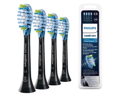 Philips Sonicare C3 Premium Plaque Defence HX9044/33 Aufsteckbürsten Schwarz 4er