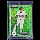 Shohei Ohtani RARE GREEN NATURE REFRACTOR SP INVESTMENT CARD TOPPS DODGERS MINT