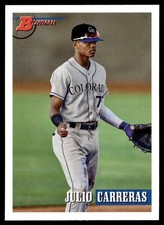 2021 Bowman Heritage Julio Carreras Colorado Rockies #136