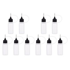 20 Pcs Plastic Squeeze Bottles Empty 10 Ml Applicator Bottles