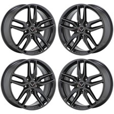 19x8.5 20x10 Corvette C7 Z51 Black Chrome whe...