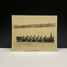 Vintage Pre WW2 Photograph of Young Soldiers US Navy Team Rowing Group Photo
