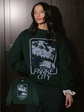 NWT Parke Sport Graphic Mockneck Size L/XL