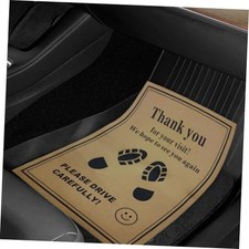 50PCS Car Kraft Paper Floor Mats, 19" 15" Disposable Auto Floor Yellow
