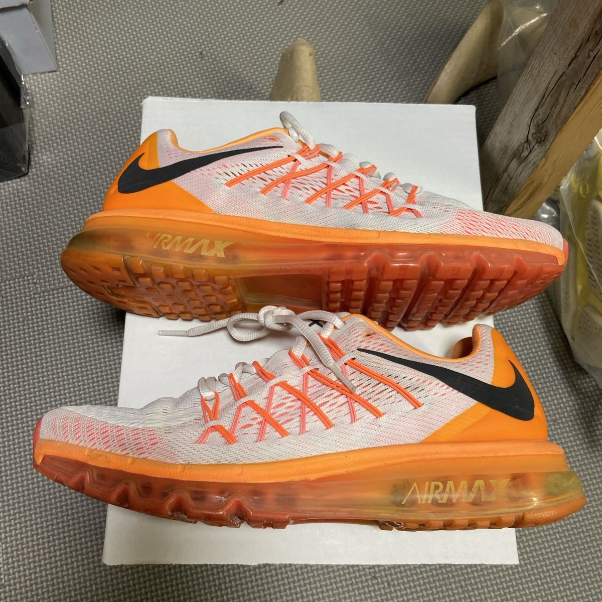 White Air Max 2015 Size Nike Air Max 2015 White Bright Citrus For