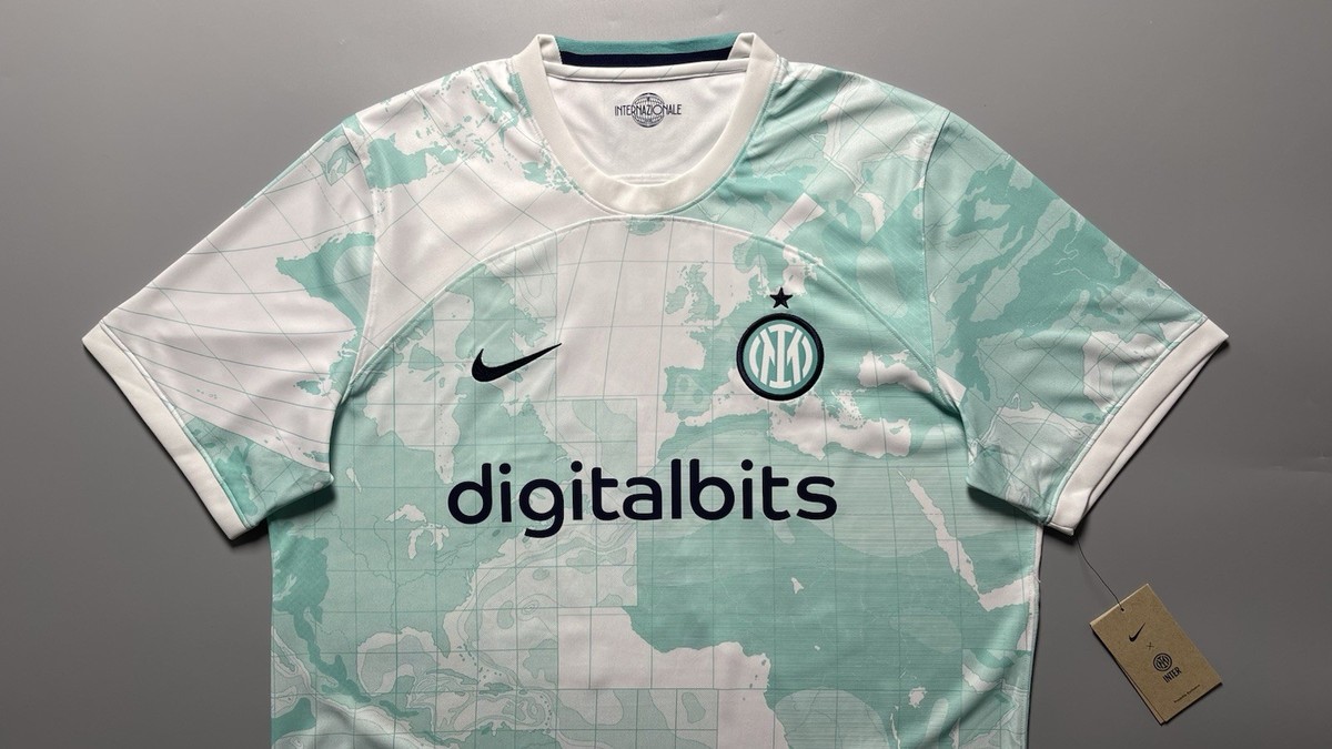 INTER NIKE 2022/2023 FOOTBALL AWAY JERSEY #77 BROZOVIC SIZE “XL