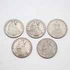 1841-1848 50C Seated Liberty Half Dollar United States Lot of 5 No Reserve C-243