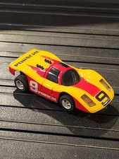 TYCO Cruve hugger 6973 Porsche 908 Yellow Red  9 HO Slot Car