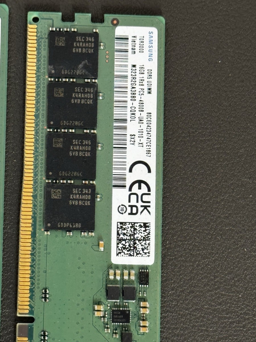Samsung DDR5 UDIMM ECC Memory PC5-4800 2x16GB 32GB 288-Pin | eBay