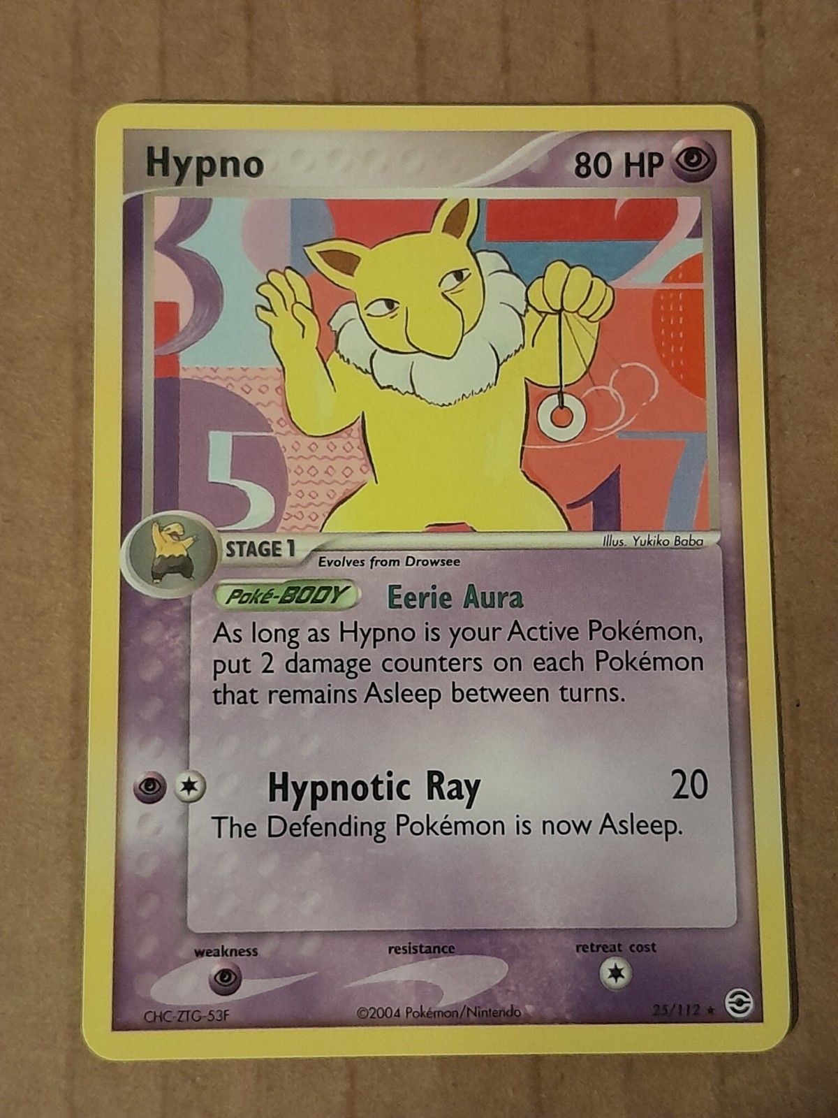 Pokemon Hypno 25/112 Fire Red Leaf Green Rare NM-MT See Pictures