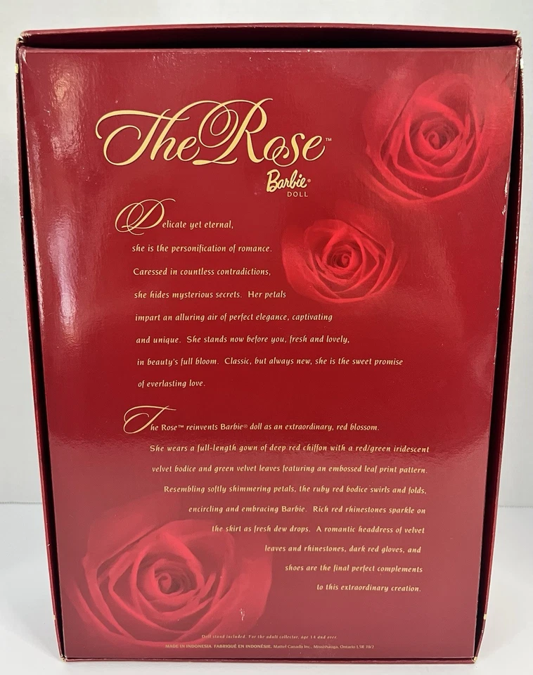 Barbie de colección edición limitada La rosa primera en la serie 2000 Mattel #29911 NRFB Foto 3 de 4