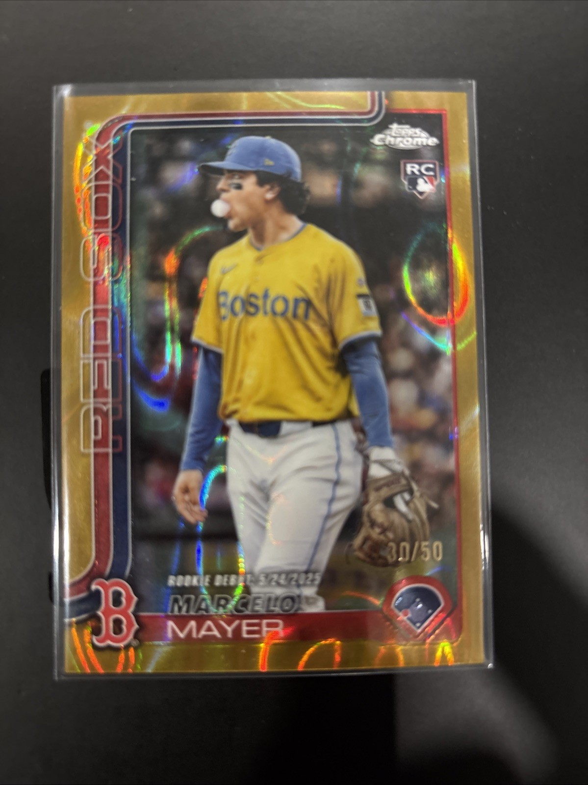 2025 Topps Chrome Update - Gold /50 Rookie Debut Marcelo Mayer #USC117 (RC)