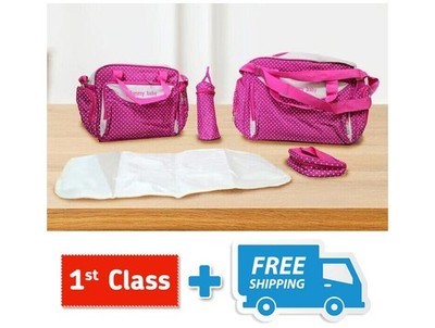 Große 5tlg Mama Handtasche Wickeltaschen Set Schulter Baby Wickeltasche Reise