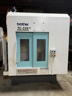 Brother TC32B QT CNC Tapping Center. VMC mill with Nikken 5AX Rotary Trunnion.