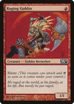 MTG Magic the Gathering Raging Goblin (153/257) Magic 2010 LP