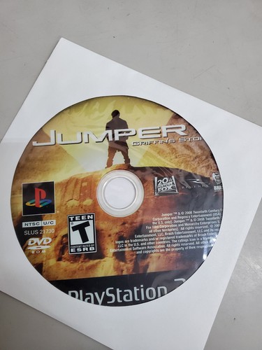 Jumper Griffin's Story - Sony PS2 PlayStation 2 Game With Case Tested Working