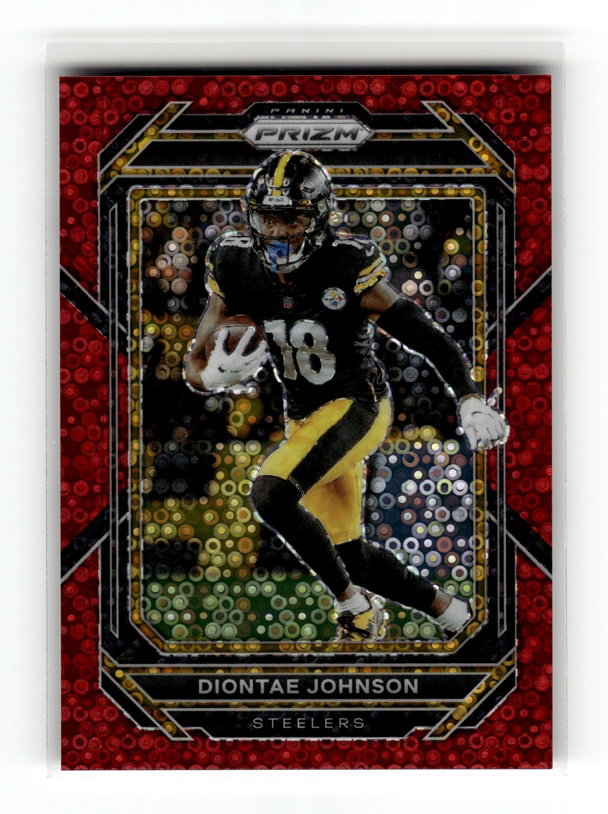 Diontae Johnson 2022 Panini Prizm #246 Steelers 43/50 No Huddle Red