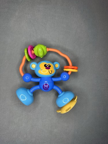 Infantino Monkey Baby Rattle Toy Teether Activity Rings Sensory Infant