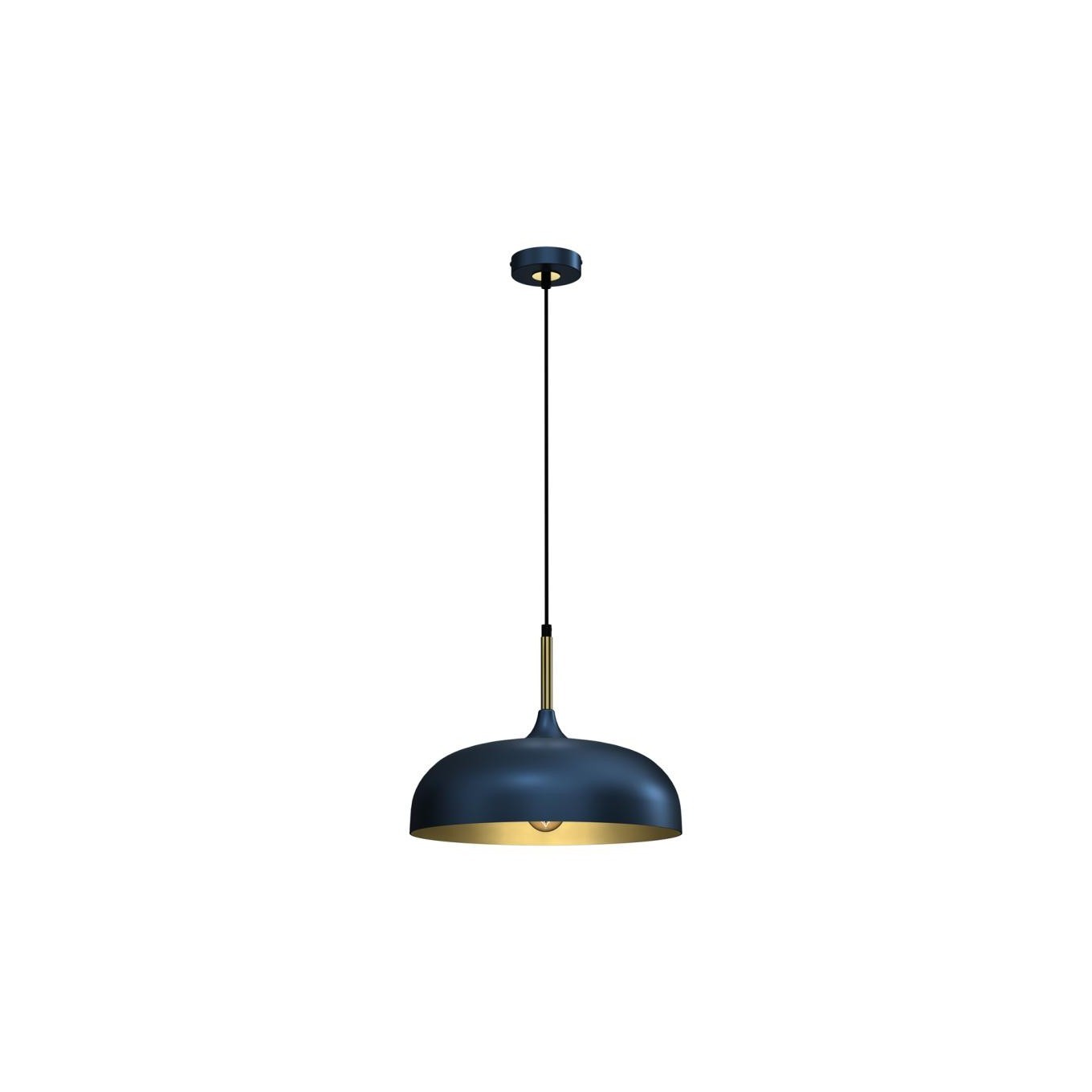 Pendant Light LINCOLN BLUE/GOLD 1xE27 35cm MLP8033
