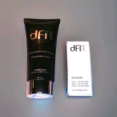 DFI Aging Extreme Hand & Nail Therapy Almond Milk & Honey 5.07oz + Nail Buffer 