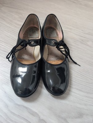 Steppschuhe Steptanz-Schuhe Vintage Damen Größe Gr. 39 schwarz schmal 