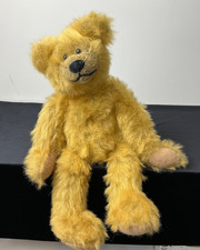 VTG Russ Berrie April Ann Teddy Bear 14 Stuffed Animal Caramel Brown 1996