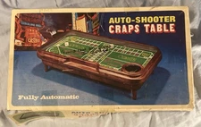 Waco Auto-Shooter Craps Table Casino Board Game Vintage
