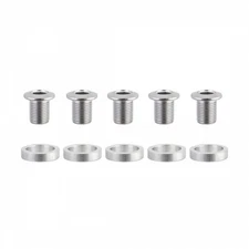 Origin8 Triple Chainring Bolts M8x10.5mm Bolt / 3mm Spacer Inner Triple Chrome