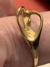 14k  Gold Ring Setting.  Stamped ROGFSR 14k Size 7 Solid Gold