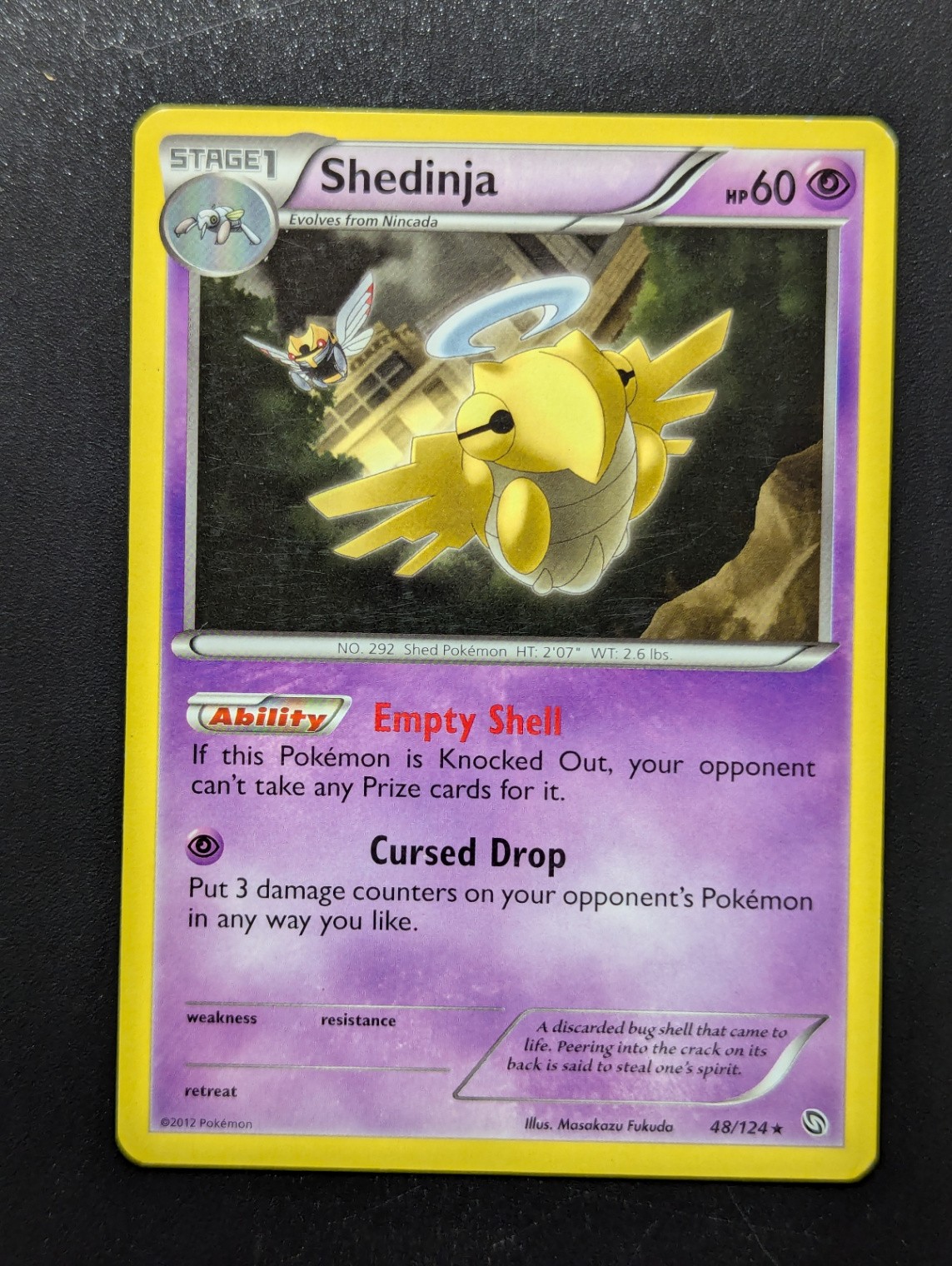 Shedinja Normal Rare Dragons Exalted 48/124 NM