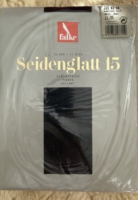 Falke Seidenglatt 15 Strumpfhose Marine Gr.42-44 Neu OVP