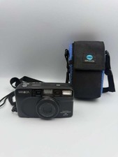 Minolta Freedom Action Zoom 90 35mm Film Camera  Case Powers On