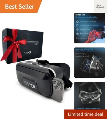 VR Headset for Phone   Mobile VR Glasses for iPhone, Android & Windows, Fits ...