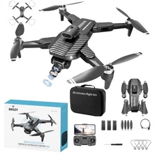 1080P HD FPV Foldable Drones with Brushless Motors, Wi-Fi RC Quadcopters