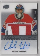 2016-17 Upper Deck Premier Acetate Rookie Patch Charlie Lindgren Rookie Auto