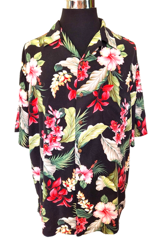 Camisa Hawaiana Iolani Para Hombre Talla XL Colorida Tropical Floral Aloha Botón Delantero - Imagen 9 de 17