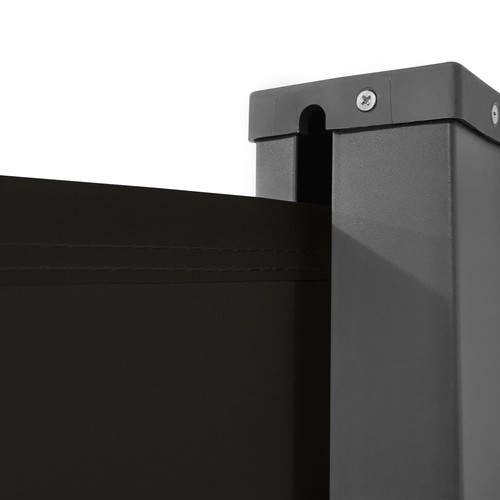200x600cm Doppel-Seitenmarkise Balkon Sonnenschutz Windschutz Markise Anthrazit - Bild 10 von 12