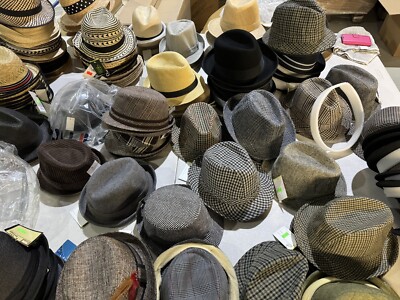 Pack Of Vintage Mixed Lot Hats Reseller Bundle Bulk Cap Trilby