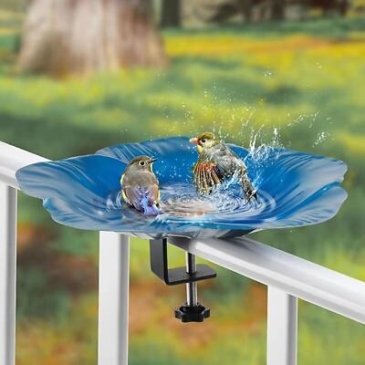 Deck Railing Bird Feeder Tray for Balcony Garden Bird Bath for Birds  Outside Australia